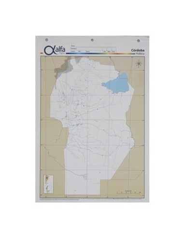 Mapa Cordoba Politico N.5 Alfa 5140781 Gloss (b20)