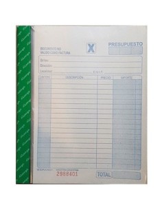 Talonario Duplicado Gde 14x19.5cm Alianza 8206 Mil28 (b5)