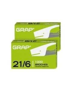 Broches 21/6 X1000 Caja Grap 556 (b12)