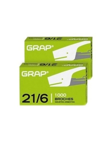 Broches 21/6 X1000 Caja Grap 556 (b12)