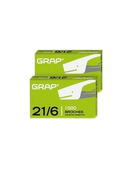 Broches 21/6 X1000 Caja Grap 556 (b12)