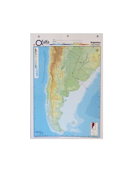 Mapa Argentina Fis/pol N.5 5240804 Alfa Gloss (b:50-1)
