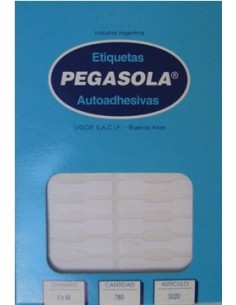 Etiquetas 9x48mm Caja Pegasola Art 3020 -b100-