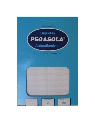 Etiquetas 9x48mm Caja Pegasola Art 3020 -b100-