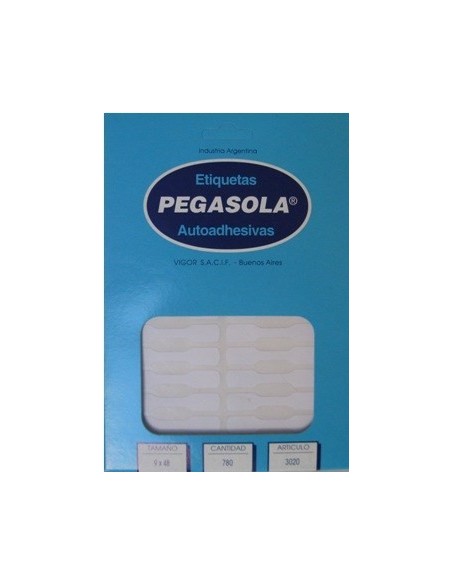 Etiquetas 9x48mm Caja Pegasola Art 3020 -b100-