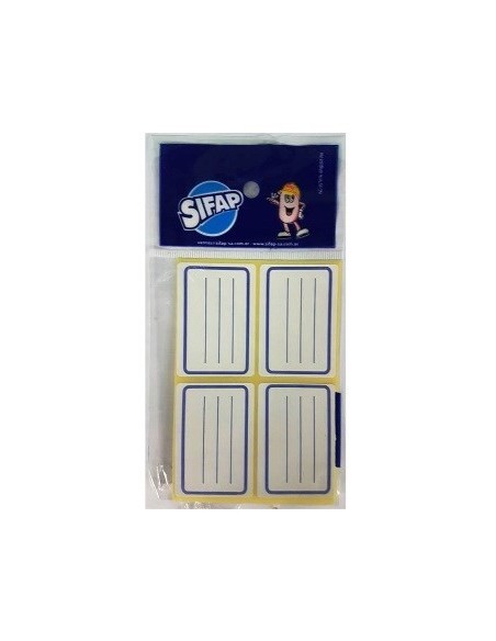 Rotulos Escolar X 8 Unid. 9001000311 Sifap (b100/200)