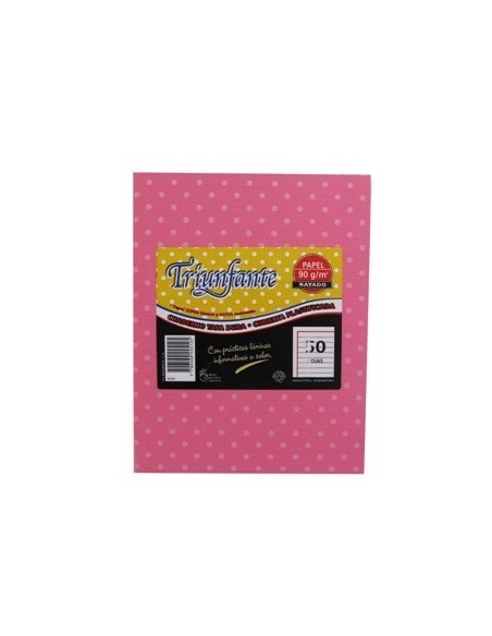 Cuaderno  50hj T-d Ray Lunares Rosa 445125 Triunfante Tec02 -b5-