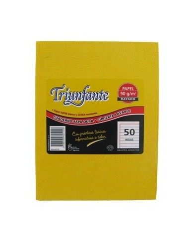 Cuaderno  50hj T/d Ray Arana Amarillo 325120 Triunfante Tec02 (b5)
