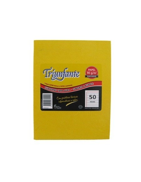 Cuaderno  50hj T/d Ray Arana Amarillo 325120 Triunfante Tec02 (b5)