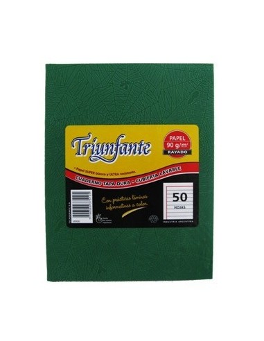 Cuaderno  50hj T/d Ray Arana Verde 375125 Triunfante Tec02 (b5)