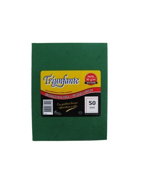 Cuaderno  50hj T/d Ray Arana Verde 375125 Triunfante Tec02 (b5)