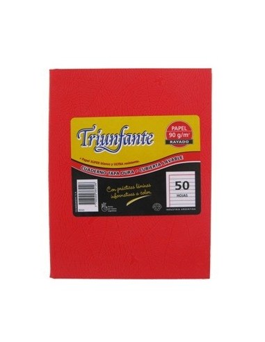 Cuaderno  50hj T/d Ray Arana Rojo 365126 Triunfante Tec02 (b5)