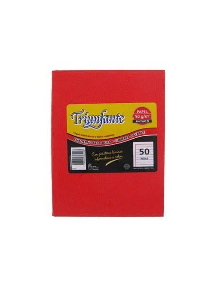 Cuaderno  50hj T/d Ray Arana Rojo 365126 Triunfante Tec02 (b5)