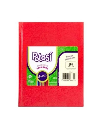 Cuaderno  84hj T/d Ray Arana Rojo Potosi 366116 Tec02 (b60/5)
