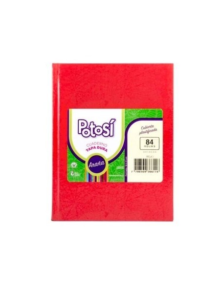 Cuaderno  84hj T/d Ray Arana Rojo Potosi 366116 Tec02 (b60/5)