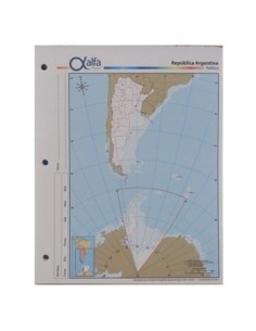 Mapa Argentina Bicontinental Politico N.3 Alfa 3140764 Gloss (b40)