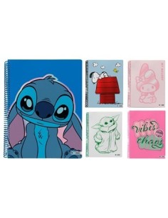Cuaderno A4 Rayado X 80hj T/semi Rigida Surt.1208165-1208261-1208267- 1208134-1208245-1208244-1208229-1208219-1208207-1208210