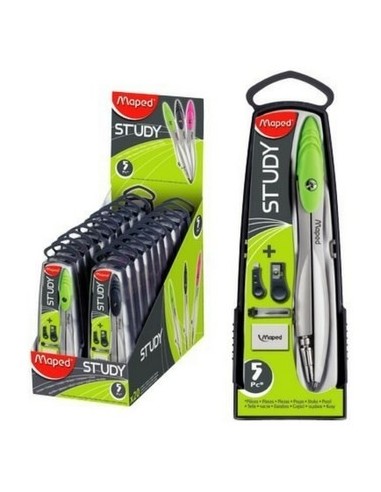 Compas Metal Study 5 Piezas C/estuche 119405 Map01