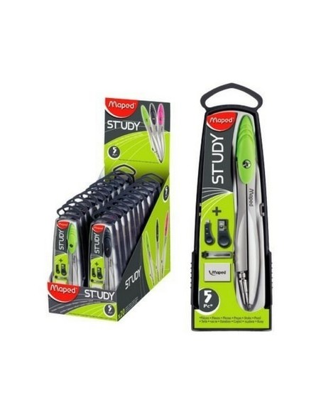 Compas Metal Study 5 Piezas C/estuche 119405 Map01