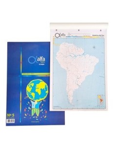 Mapa America Del Sur Politico N.5 Alfa Gloss (b1000/20)
