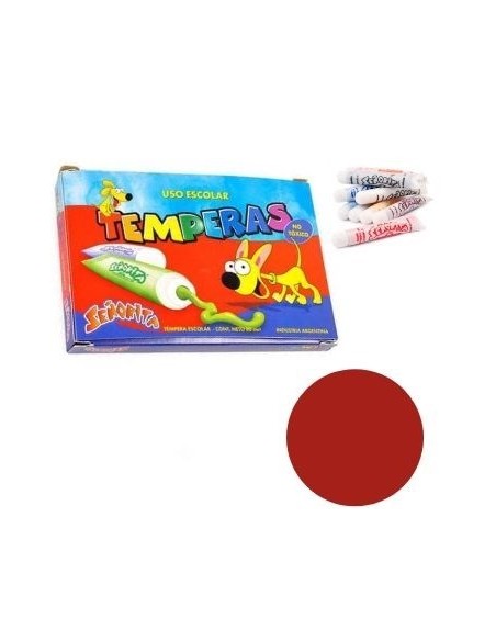 Tempera X1 Unid Rojo 8ml Map01/fap02 (b10)