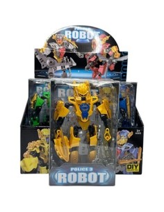 Muneco 20cm Armor Ninja-robot Policia Fd92016-42 Fd92018-26 Fay02