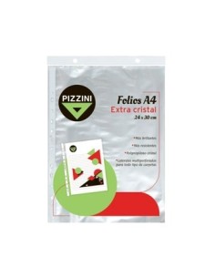 Folio A4 X12/10 Unid Cristal 50 Micrones Pizzini 50fax12/50fax10 Pz01 (b48)
