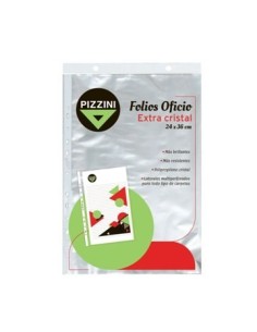 Folio Oficio X12/10 Unid Cristal 50 Micrones Pizzini 50fox12 Pz01 (b48)