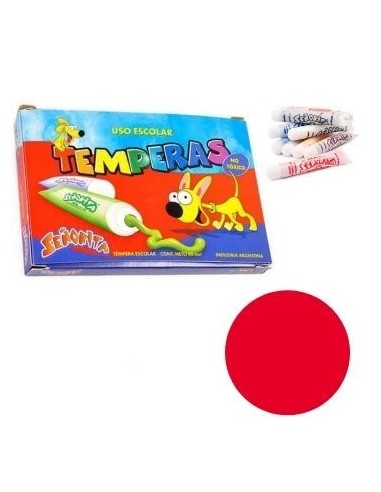 Tempera X10 Rojo 8ml Senorita 103-04 Fap02 (b40)