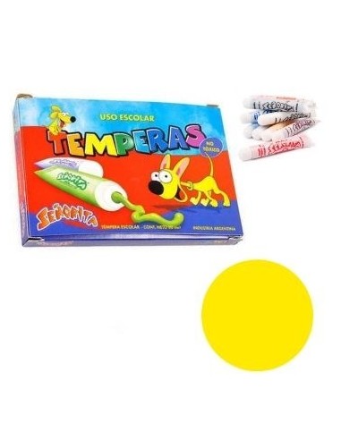 Tempera X10 Amarillo 8ml Senorita 103-04 Fap02 (b40)