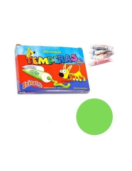 Tempera X10 Verde Medio 8ml Senorita 103-04 Fap02 (b40)