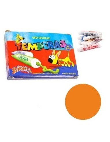 Tempera X10 Naranja 8ml Senorita 103-04 Fap02 (b40)