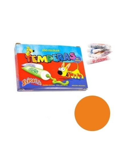 Tempera X10 Naranja 8ml Senorita 103-04 Fap02 (b40)