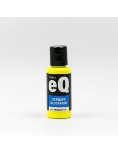 Acrilico Decorativo Amarillo Fluo 315 50cc Eq Arte