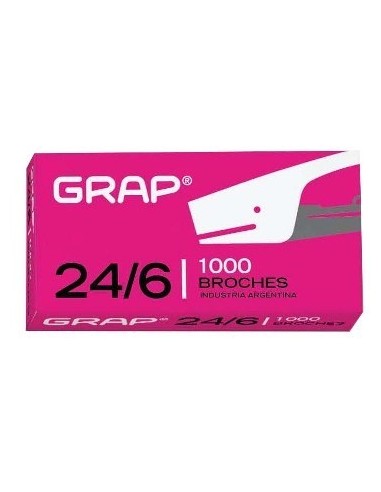 Broches 24/6 X1000 Caja Grap 555 (b100)