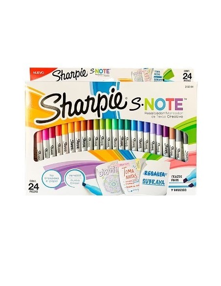 Marcadores X24 S-note Sharpie 2133101 New02