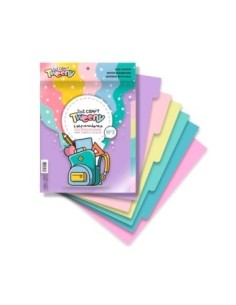 Separador Materia N.3 X6 150 Micrones 5 Pos Pastel/neon 5tb150en Tb150ep Ibi01 Lama