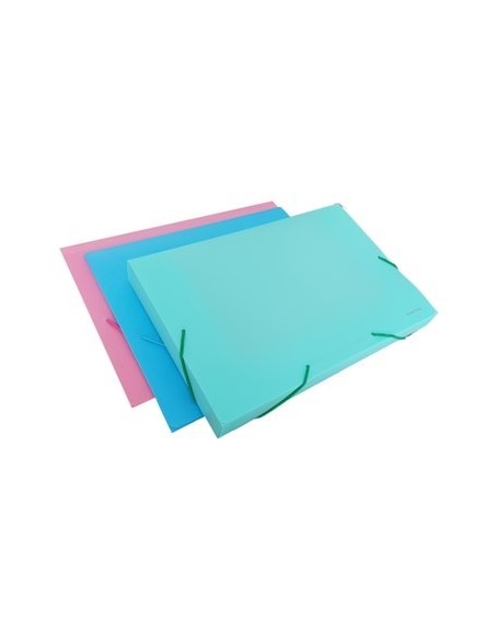 Estuche Lomo 2cm Pvc A4 C/elast. Pastel Lama Dc402ca4p4