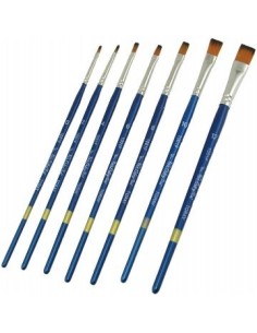 Pincel N. 0 Chato Pelo Cerda P5770 Lama (b12)