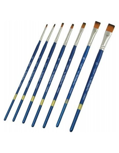 Pincel N. 0 Chato Pelo Cerda P5770 Lama (b12)