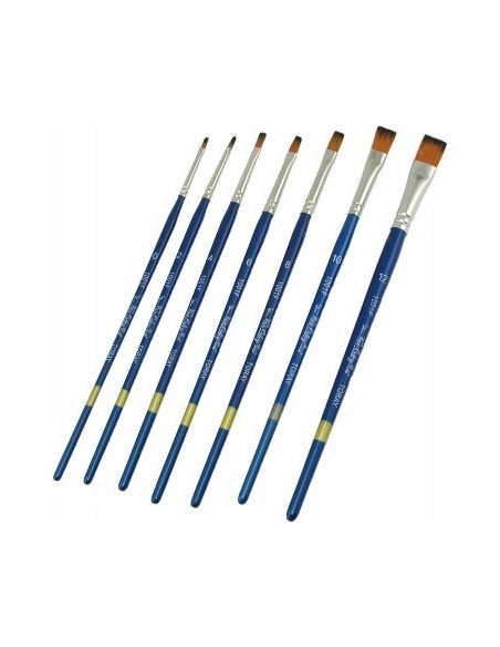 Pincel N. 0 Chato Pelo Cerda P5770 Lama (b12)