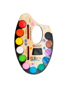 Acuarela Escolar X12 Paleta P2.8x12 Cbx (b144)