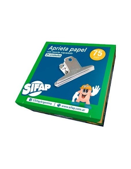 Aprietapapel N. 75 C/resorte Niquelado Sifap 2200332215 (b24)
