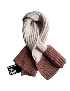 Bufanda Tejida Bicolor Bu0043z Jav01