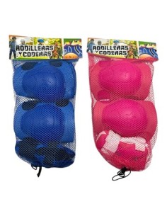 Set Rodillera + Codera En Red Rosa-azul Fd5525-903-0001-903-0002 Fd4488 Ank02