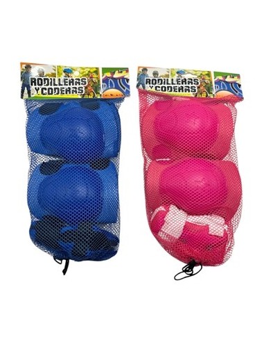 Set Rodillera + Codera En Red Rosa-azul Fd5525-903-0001-903-0002 Fd4488 Ank02