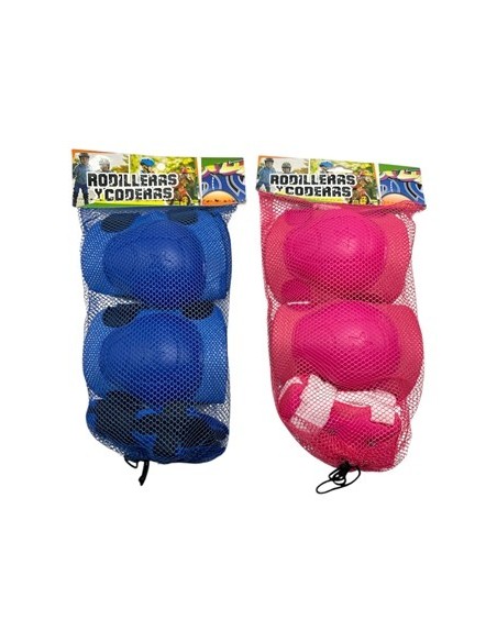 Set Rodillera + Codera En Red Rosa-azul Fd5525-903-0001-903-0002 Fd4488 Ank02