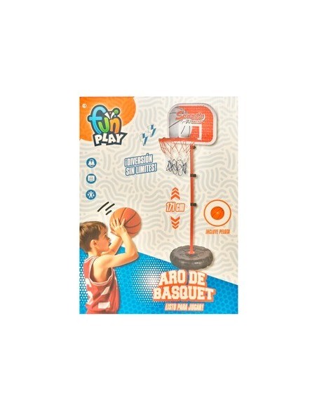 Aro De Basquet C-soporte Regulable Incluye Inflador Y Pelota 55324 Seb01