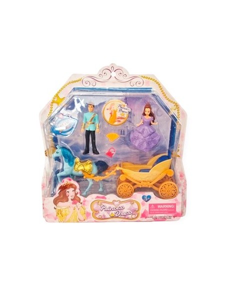 Set Princesa Carruaje + Princesa Y Principe En Caja C-visor Sd15071 Pk01