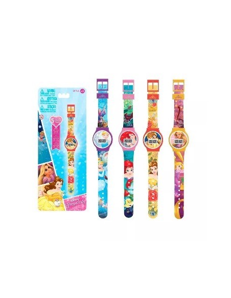 Reloj Pulsera Dig  5 Funciones Princesas Dprj6 Tk03